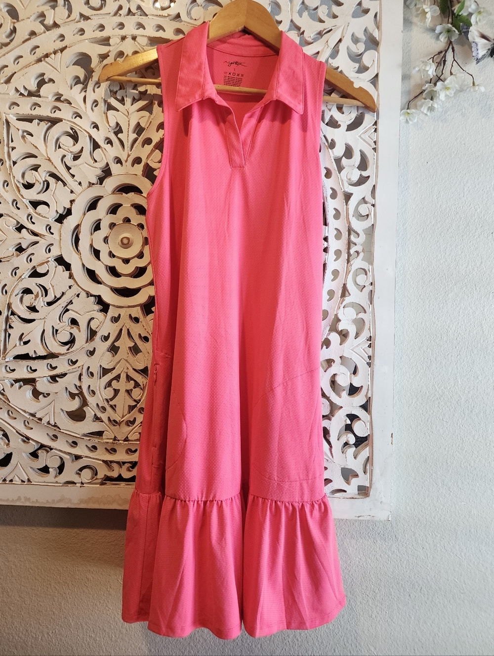 Gottex Womens Golf, Tennis Athletic Mini Dress Pink SZ Small W Zip Pockets - Picture 7 of 13